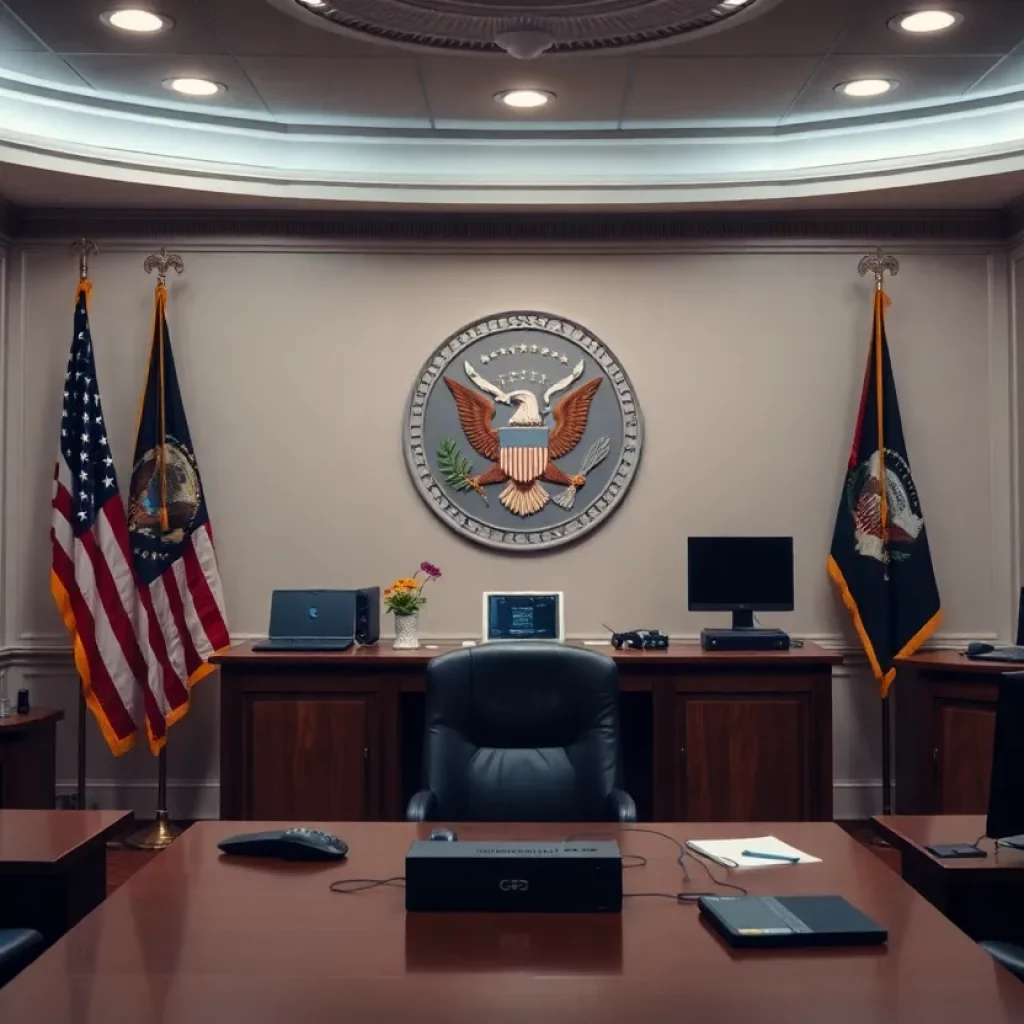 Dramatic reshuffle in the intelligence community with symbols of cybersecurity