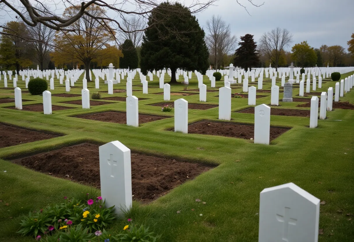 New burial plots at Maple Hill Cemetery