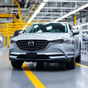 Mazda CX-50 at manufacturing plant