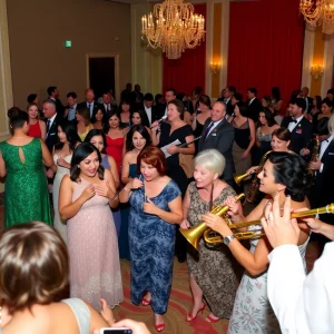 Guests enjoying the Silent No More Gala honoring women veterans