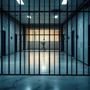 Illustration of a prison symbolizing international disputes over justice