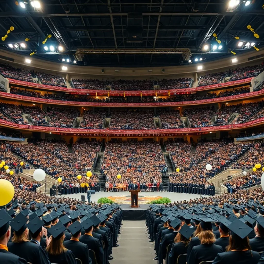 Graduation ceremony at the University of Alabama