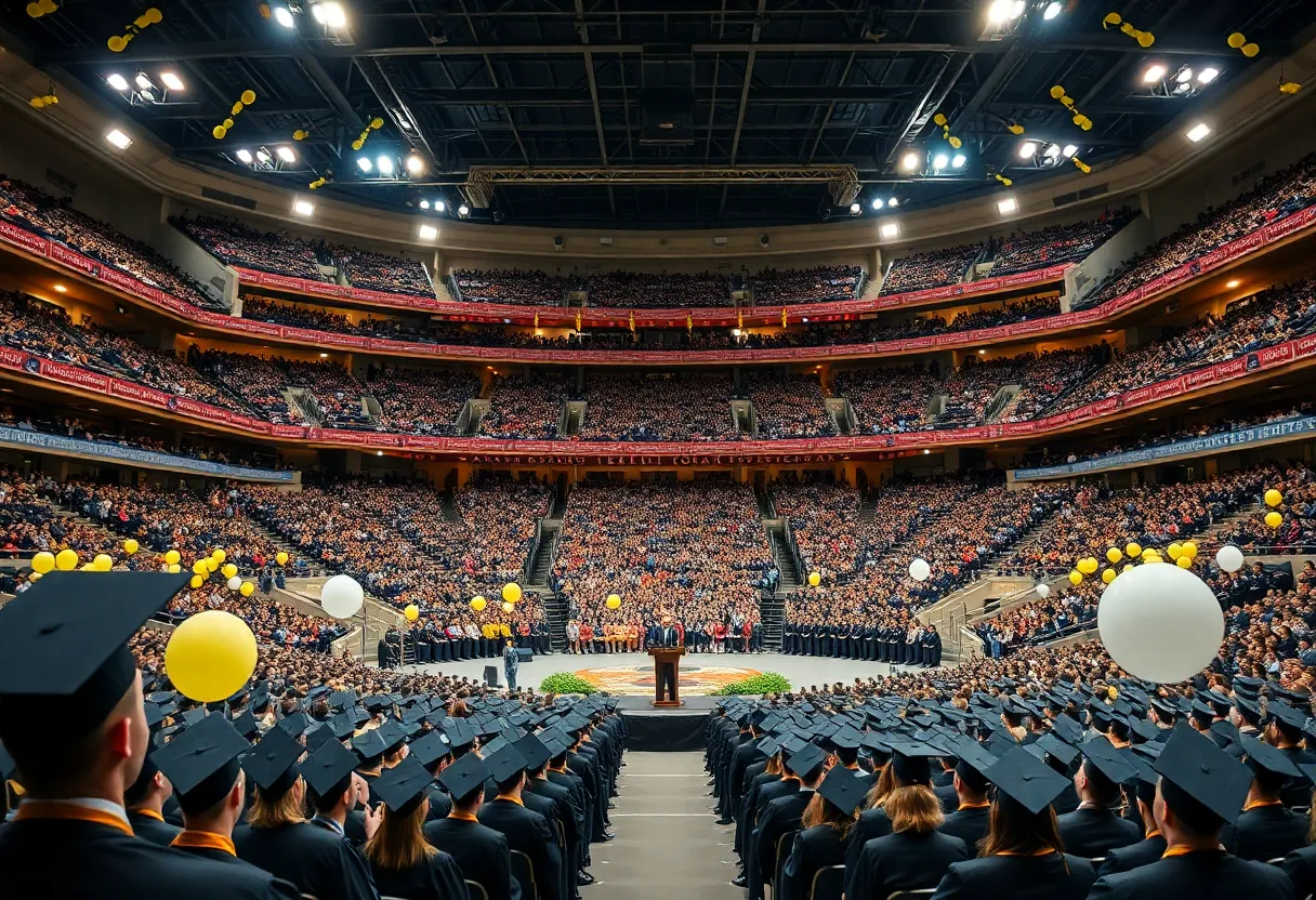 Graduation ceremony at the University of Alabama
