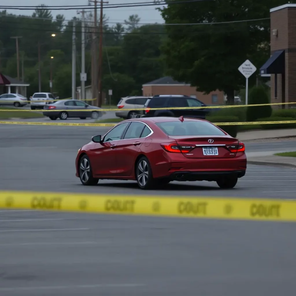 Scene of an accidental shooting in Huntsville, Alabama.