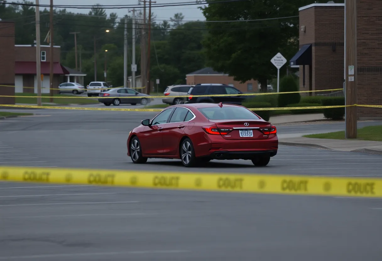 Scene of an accidental shooting in Huntsville, Alabama.