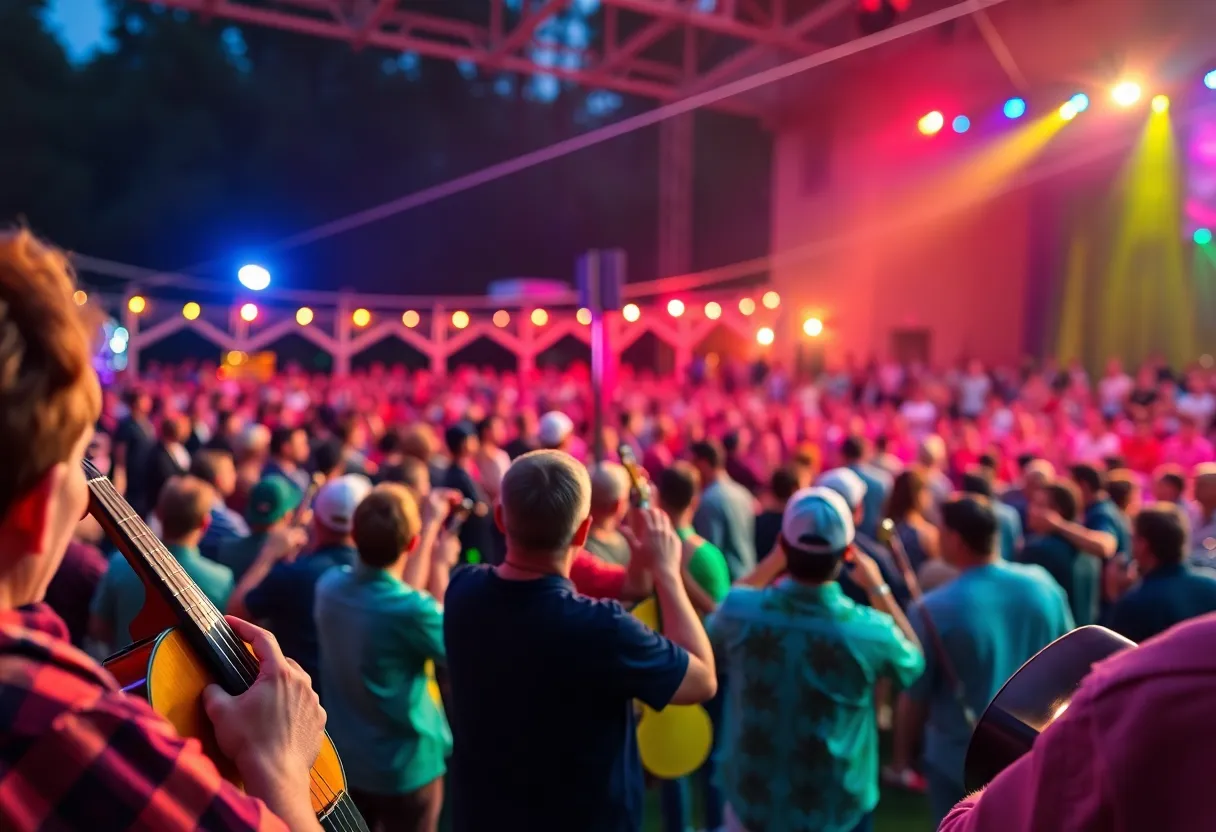 Outdoor concert at Orion Amphitheater featuring Billy Strings