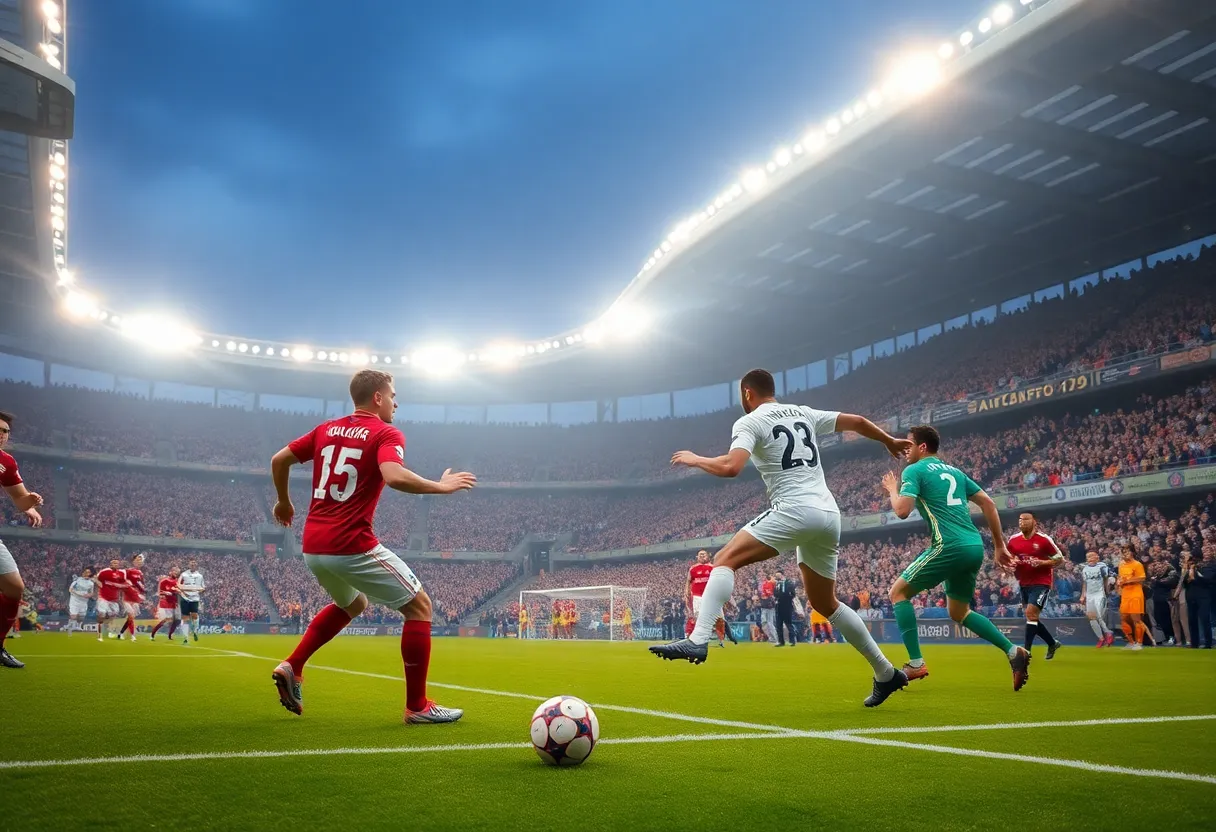 Chattanooga FC players celebrating a goal against Huntsville City FC