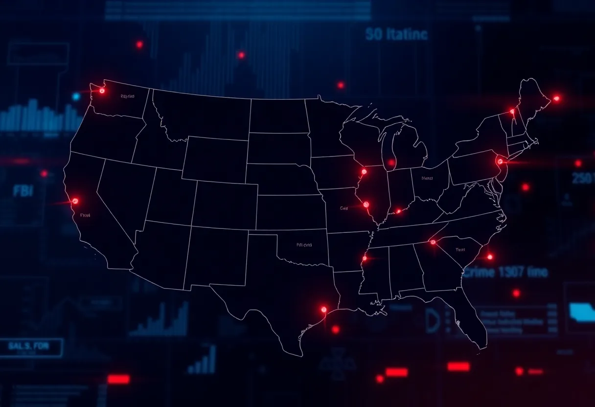 Illustration of FBI relocation strategy across the United States