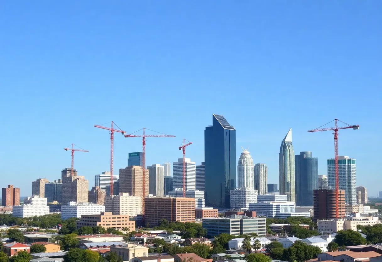 Skyline of Foley, Alabama, highlighting urban growth