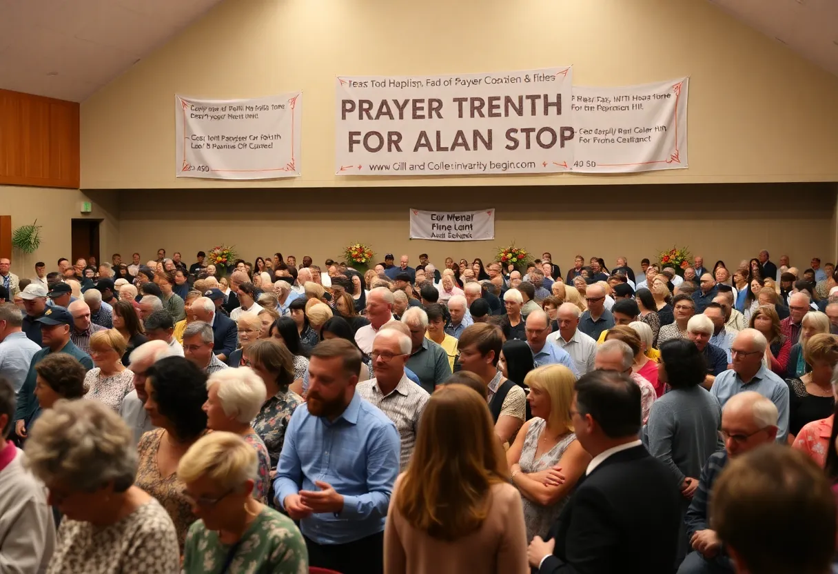 Participants at the Huntsville Mayor's Prayer Breakfast sharing moments of reflection.