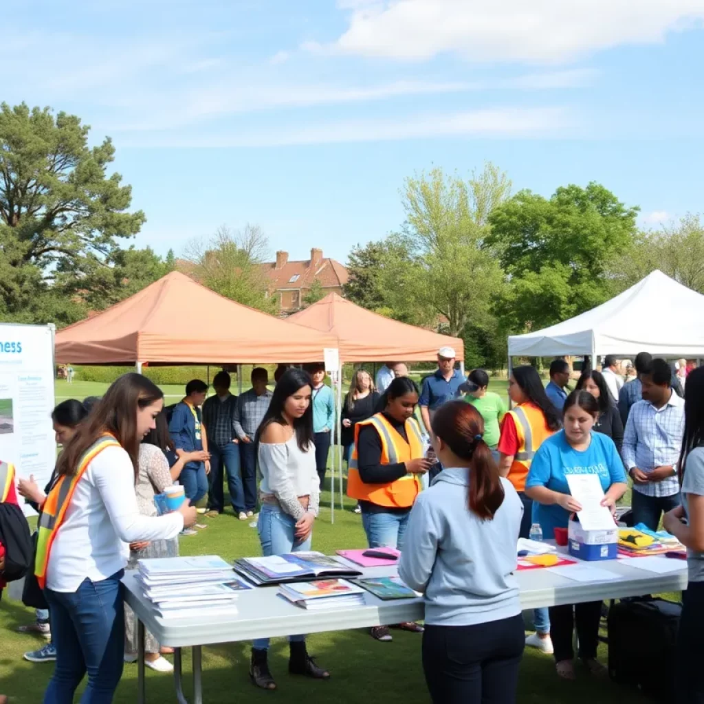 Participants engaging in safety awareness activities at Installation Safety Day.
