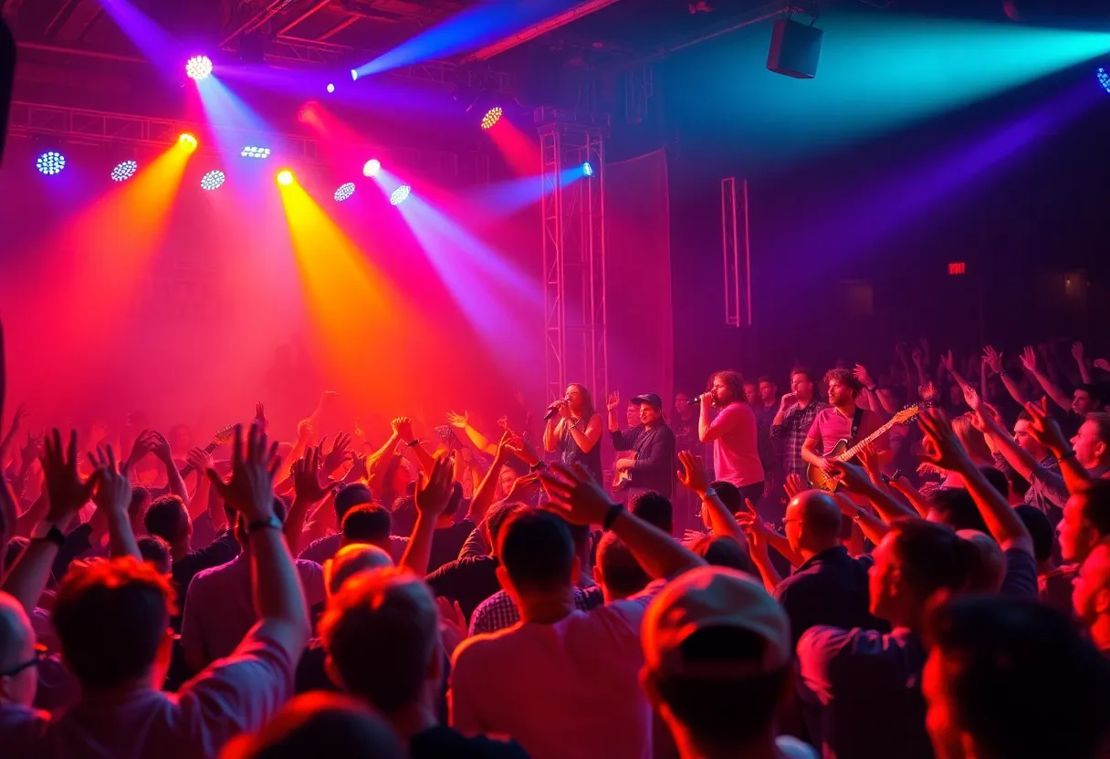 The Knockabouts performing at their reunion concert in Huntsville.