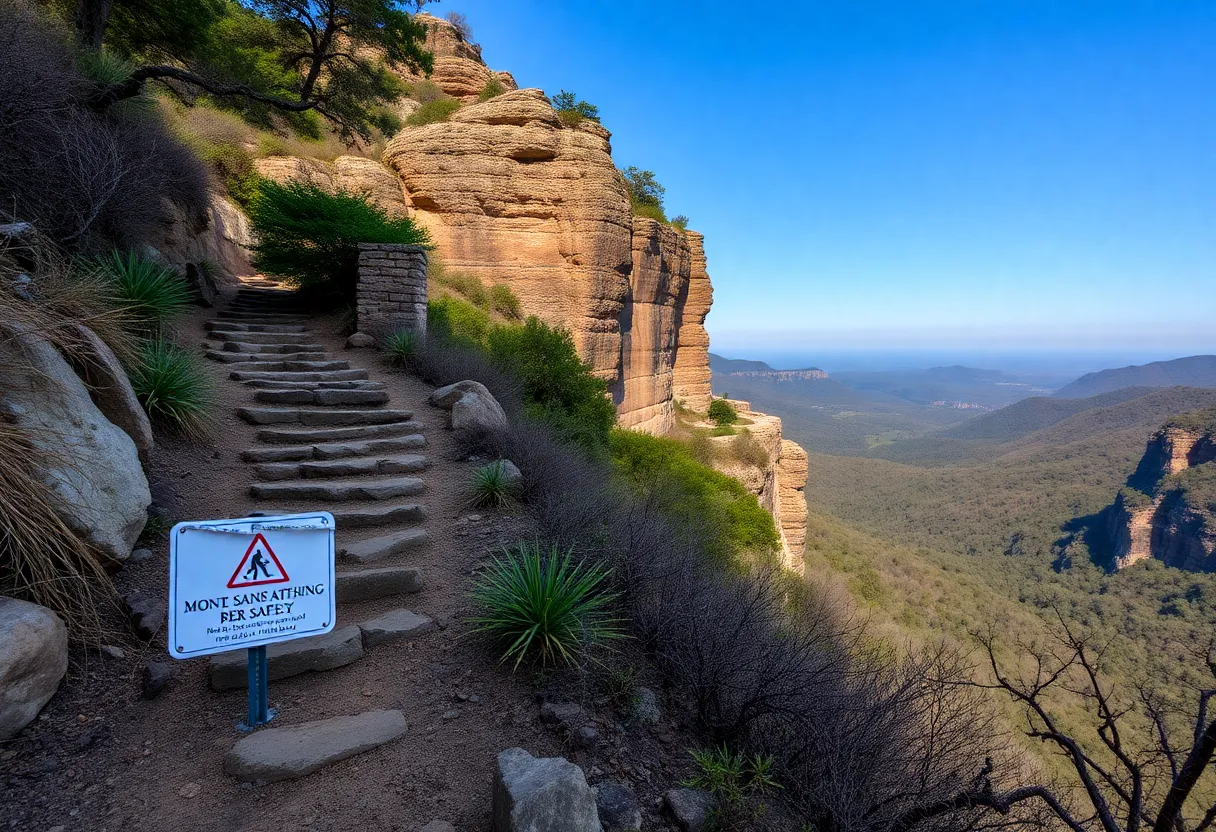 Scenic view of cliffs at Monte Sano Nature Preserve