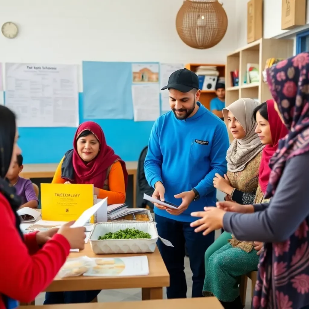 Community center providing refugee support services