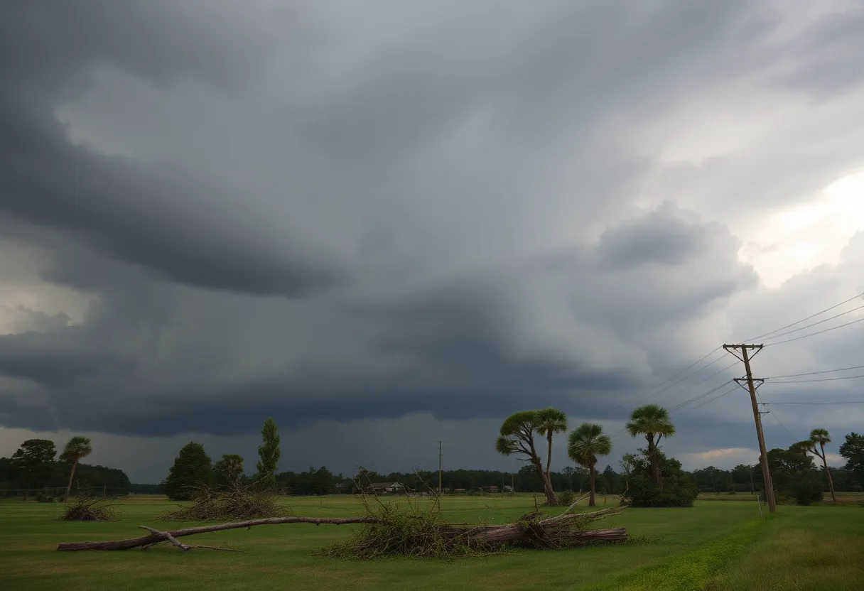 Destruction caused by tornadoes and severe storms in Alabama