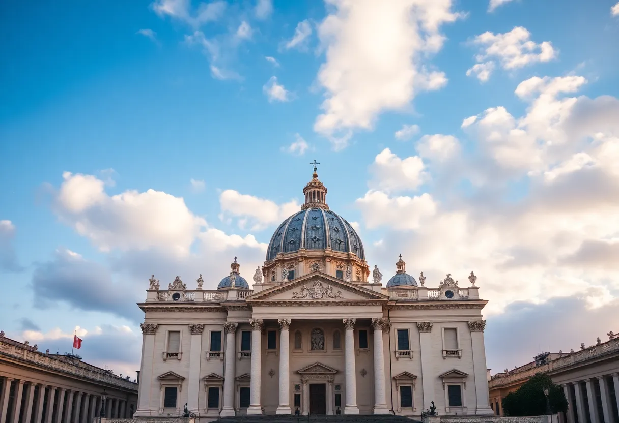 St. Peter's Basilica representing new beginning for the Catholic Church