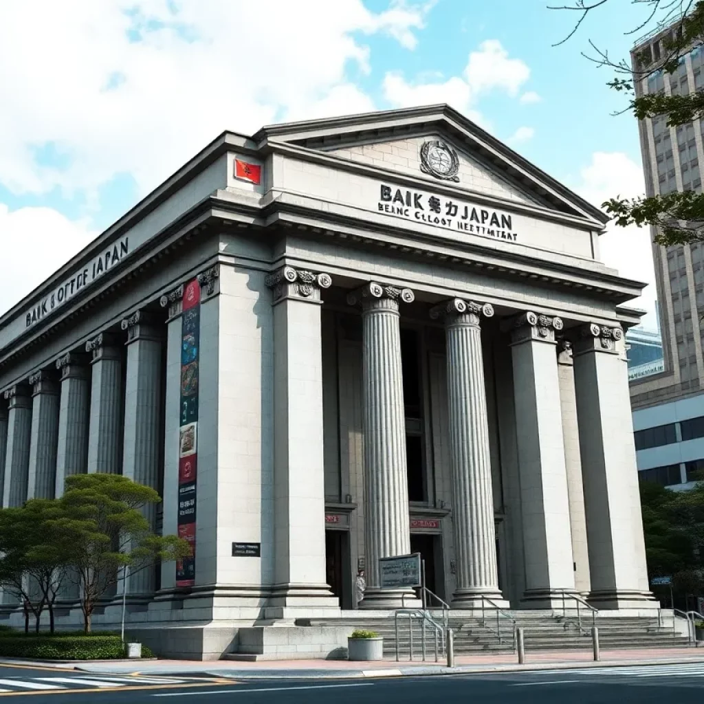 Bank of Japan building symbolizing interest rates