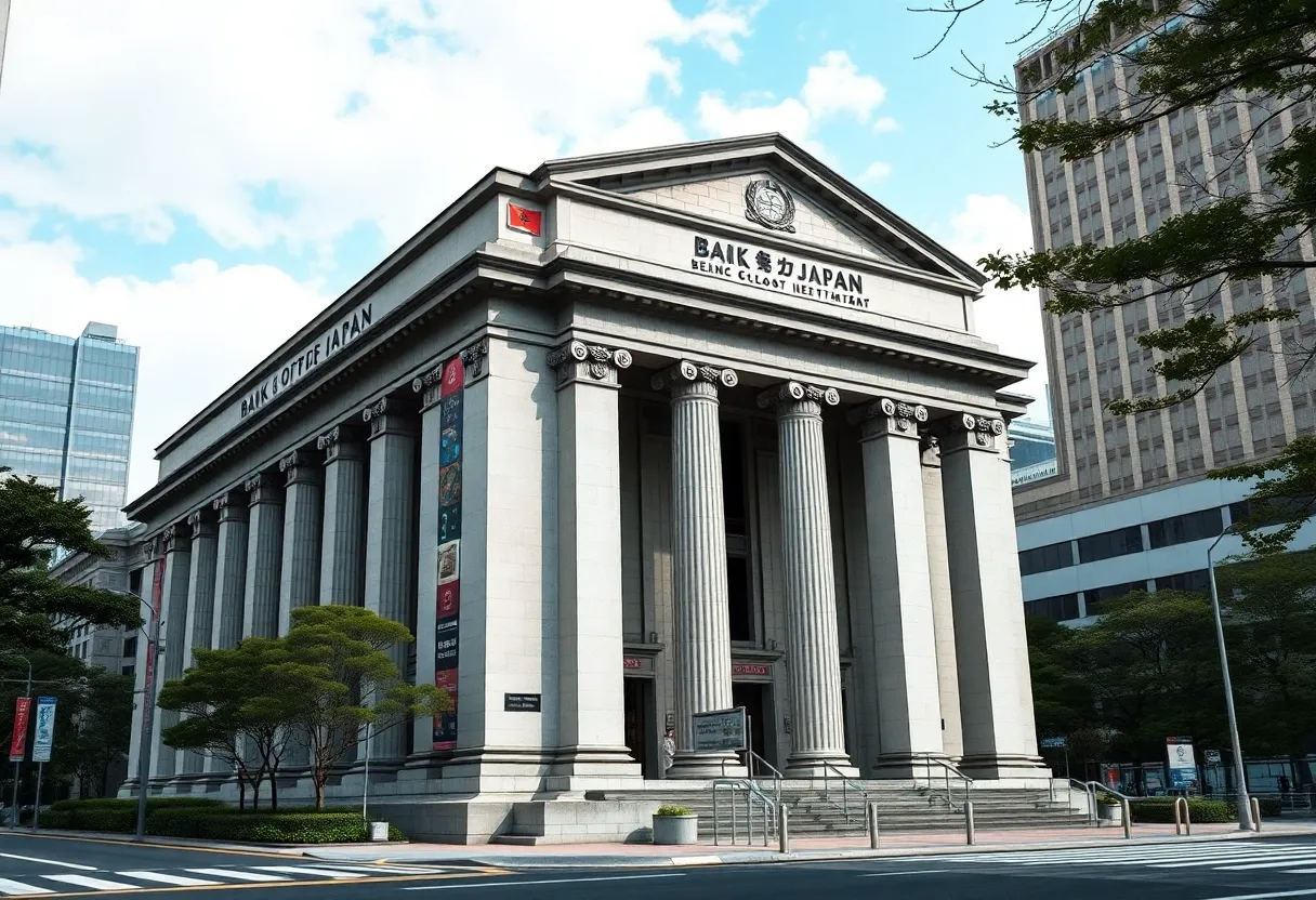 Bank of Japan building symbolizing interest rates