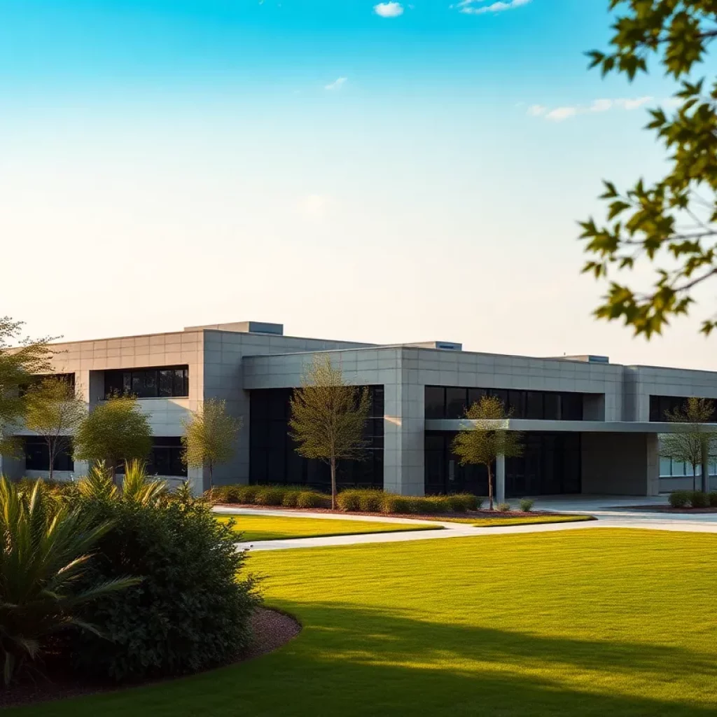 Conceptual image of a federal law enforcement training facility in Huntsville