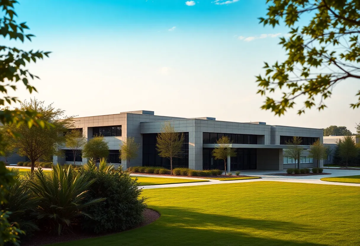Conceptual image of a federal law enforcement training facility in Huntsville