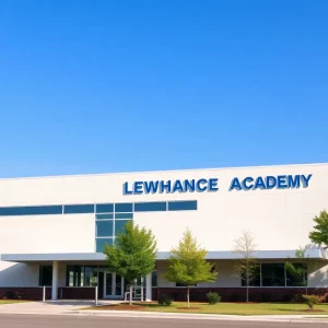 Exterior view of a law enforcement training academy