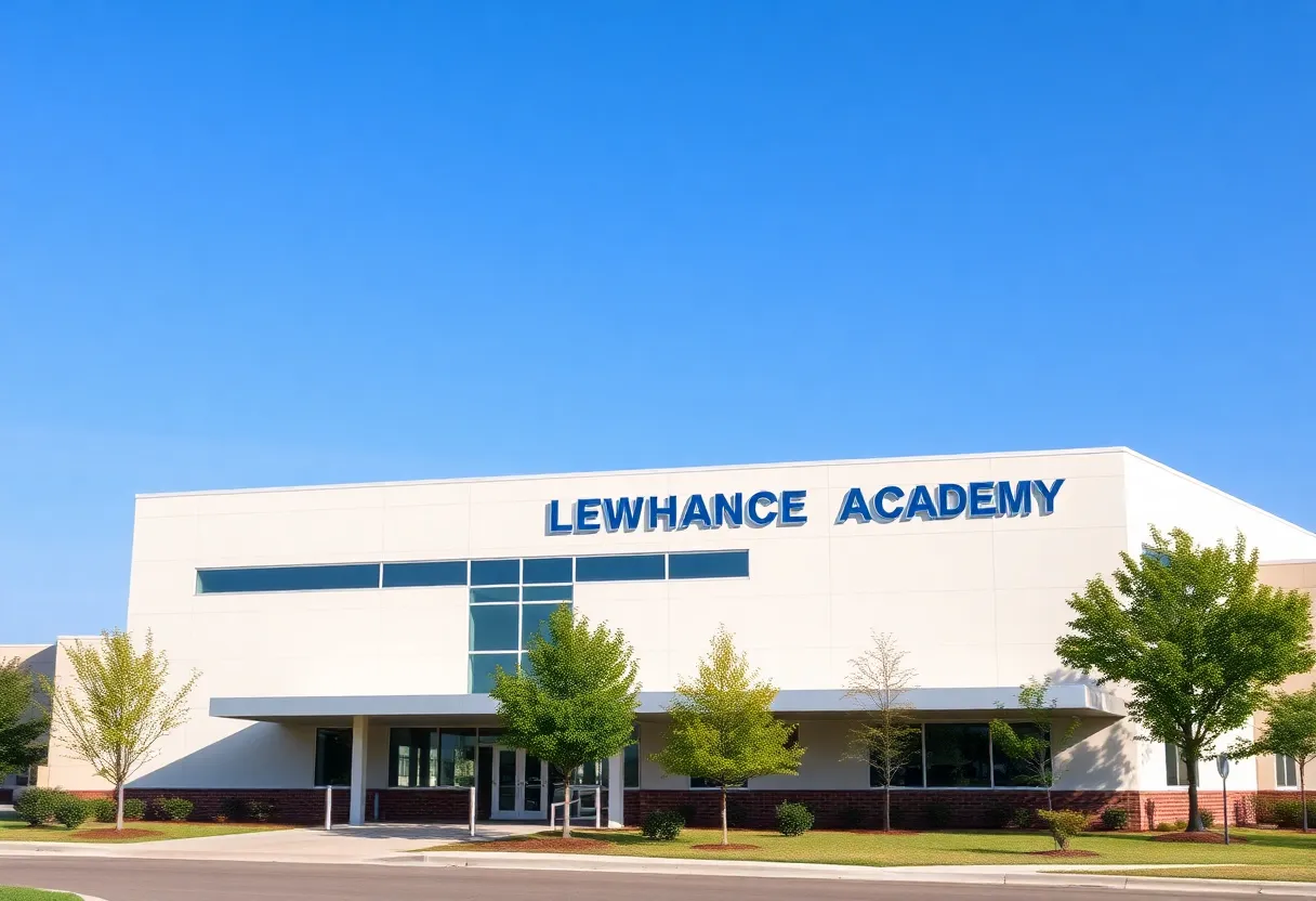 Exterior view of a law enforcement training academy