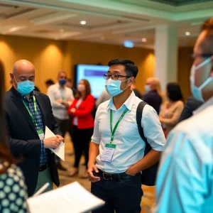 Professionals collaborating at the Fuels Safety Symposium in Huntsville