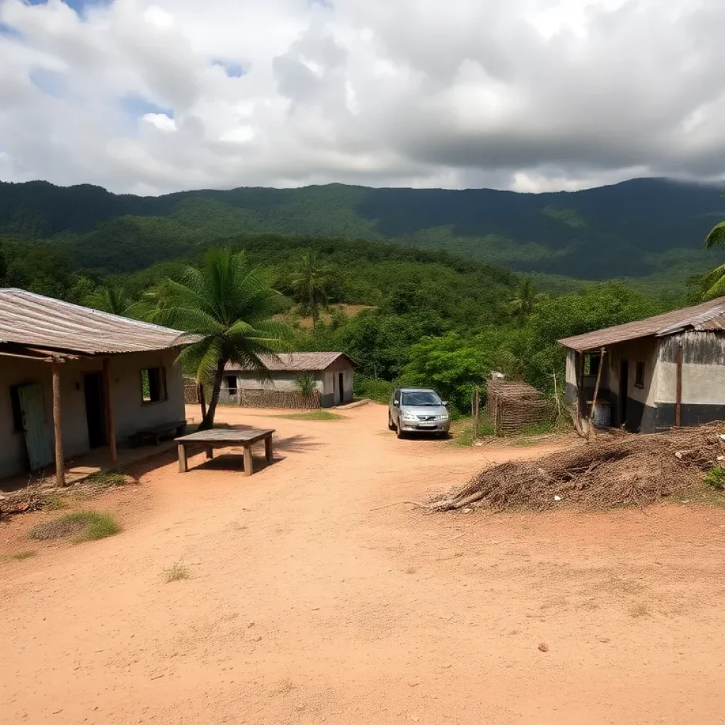 A Haitian landscape showcasing beauty and signs of instability.