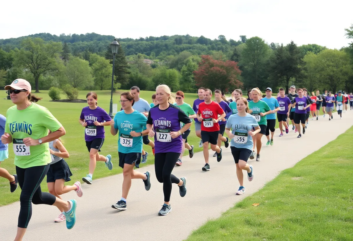 Participants at Hays Farm parkrun in Huntsville