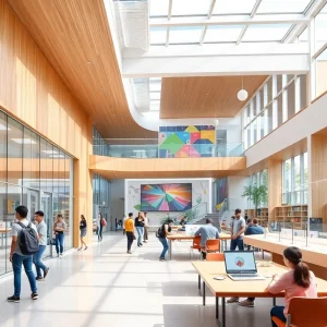 Architectural rendering of Huntsville's Career Technology Center