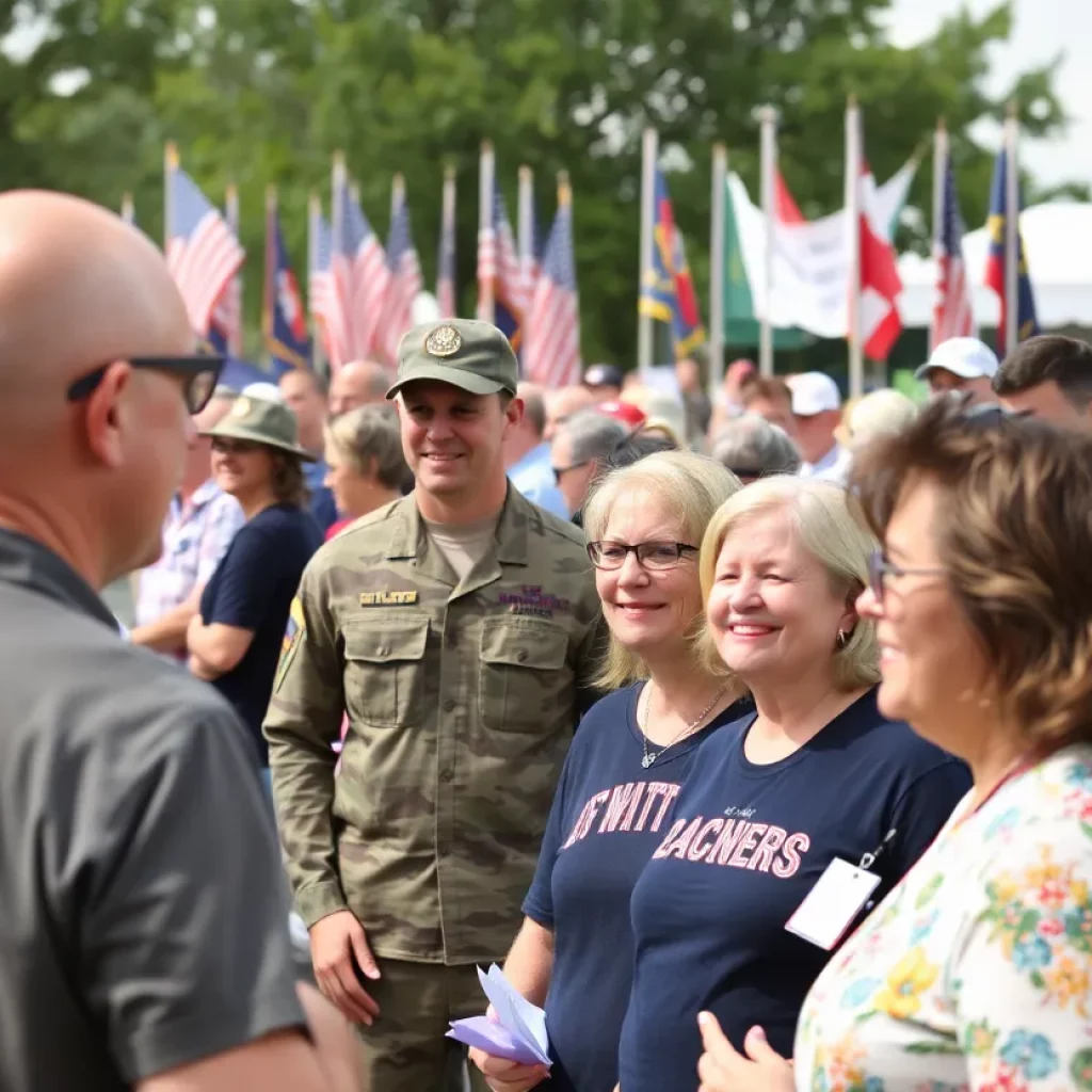 Community event celebrating military service at Redstone Arsenal in Huntsville