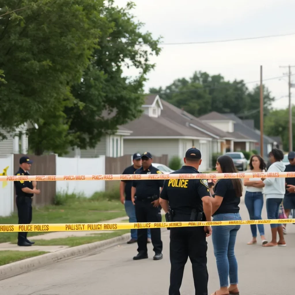 Police responding to a shooting incident in Huntsville