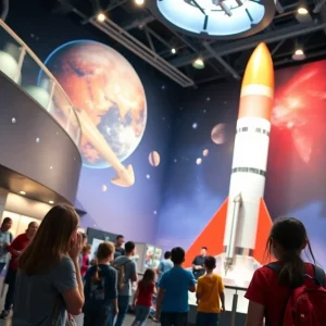 Visitors enjoying educational experiences at the U.S. Space & Rocket Center