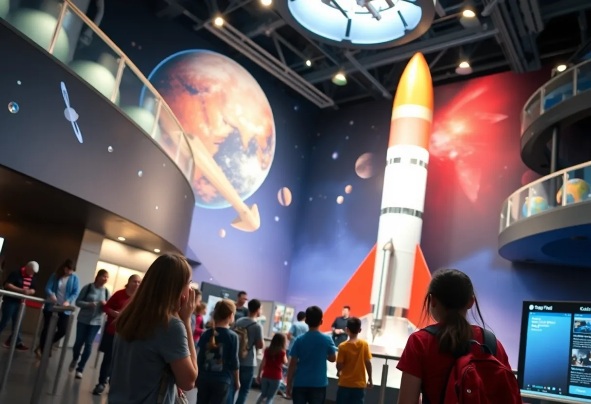 Visitors enjoying educational experiences at the U.S. Space & Rocket Center