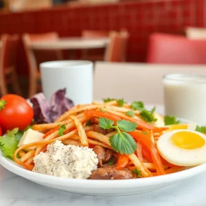 Healthy meal representing food safety