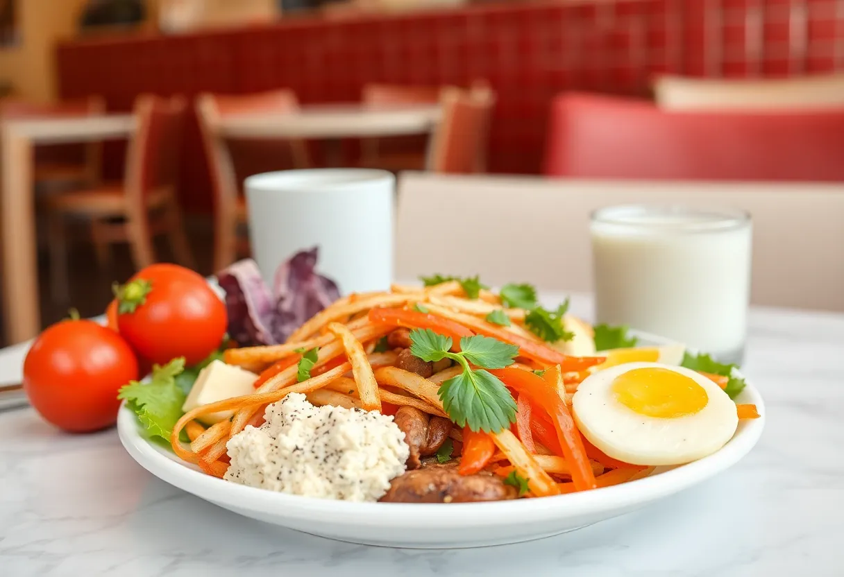 Healthy meal representing food safety