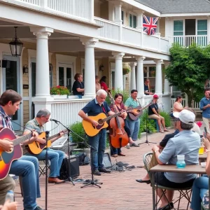 Musicians performing at Make Music Day in Huntsville