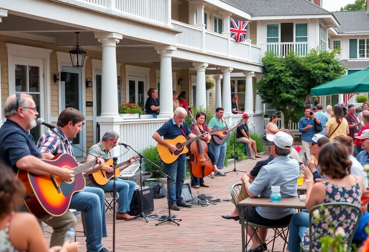 Musicians performing at Make Music Day in Huntsville