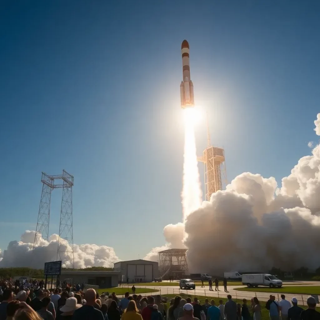 Launch of NASA's Artemis I mission with Orion spacecraft