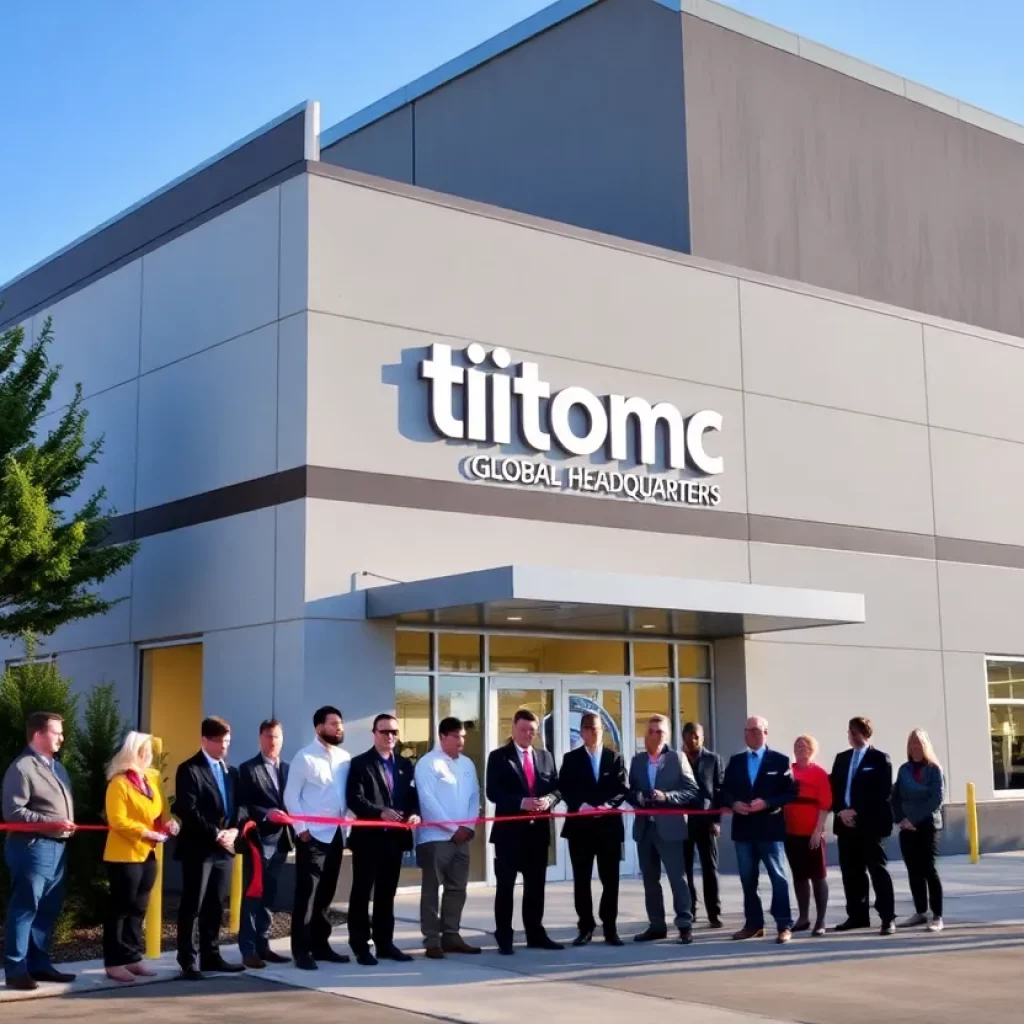 Ribbon-cutting ceremony at Titomic Global Headquarters in Huntsville