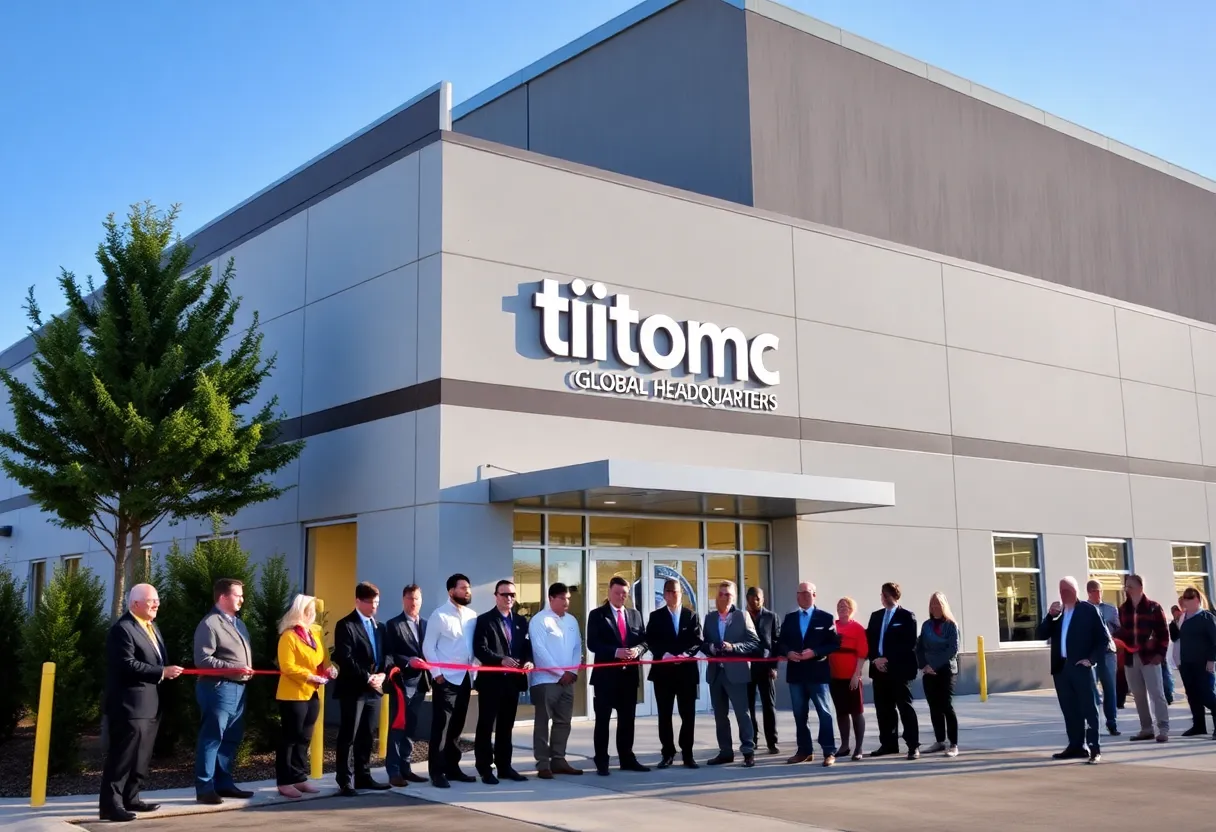 Ribbon-cutting ceremony at Titomic Global Headquarters in Huntsville