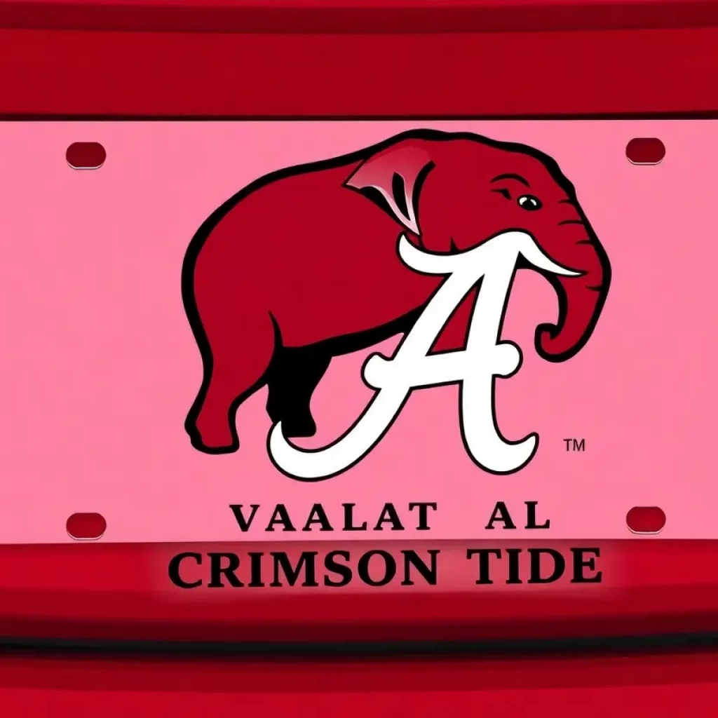 University of Alabama Vault A vehicle tag design