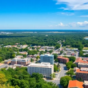 Scenic view of Alabama's cities and nature