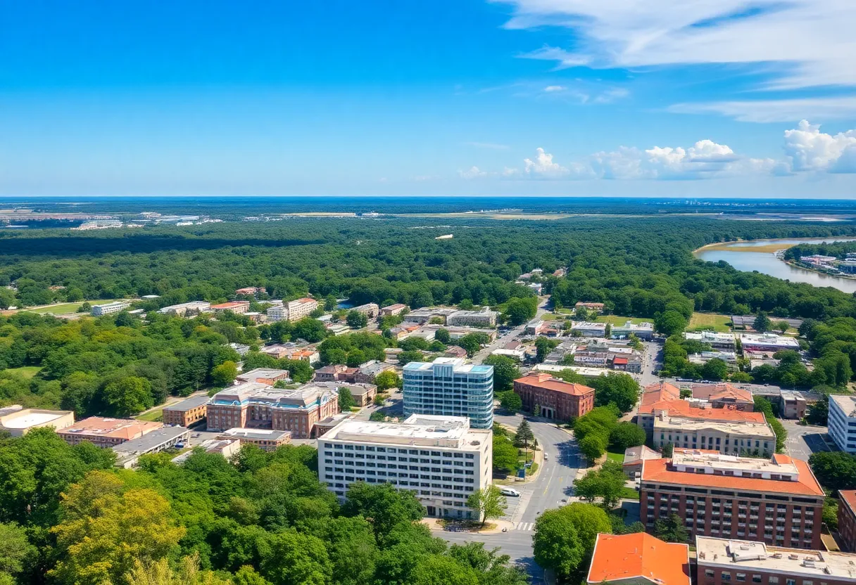 Scenic view of Alabama's cities and nature