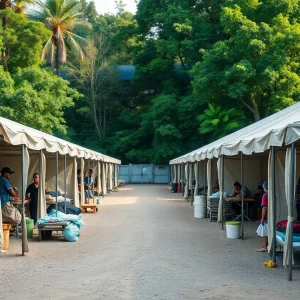 Temporary detention center in South Florida known as Alligator Alcatraz