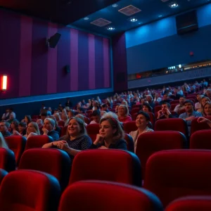 D-Box technology seats in a movie theater