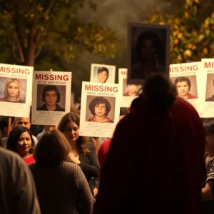 Community gathering for missing realtor awareness