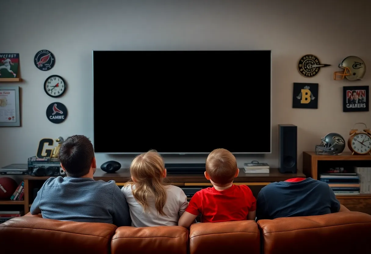 Family experiencing TV blackout due to DirecTV disruption