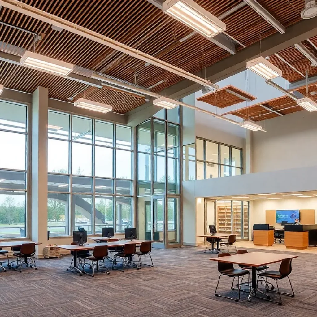 Exterior view of the new Huntsville Central Office and Center for Technology