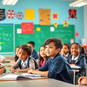Students in a dynamic learning environment at Huntsville middle schools
